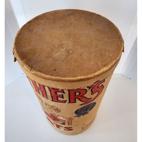 Mothers Oats Old Fashions Quaker Oats Company Cardboard Container Antique - Picture 6 of 12
